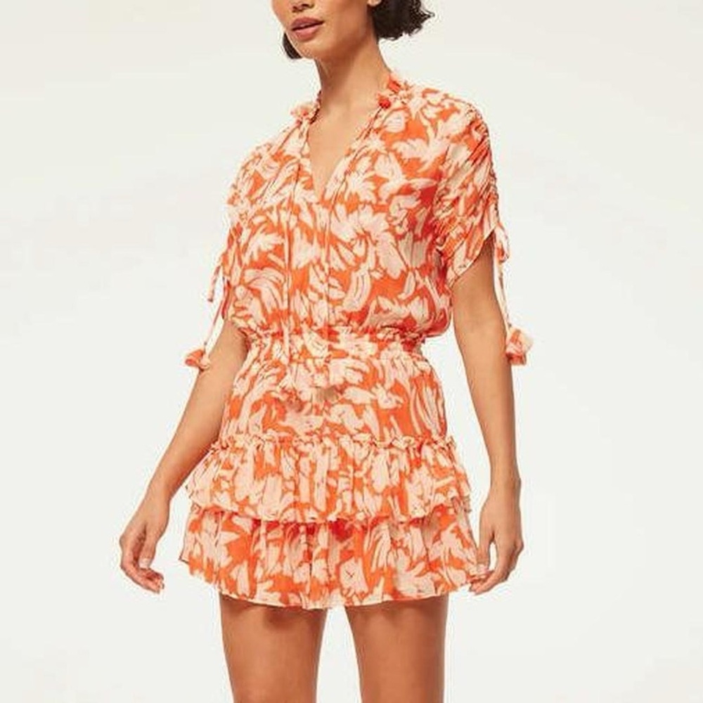 MISA Los Angeles Becca Dress - Patmos Tangerine